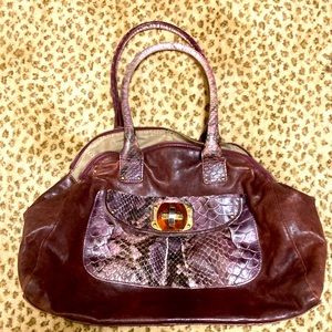 Italian leather handbag
